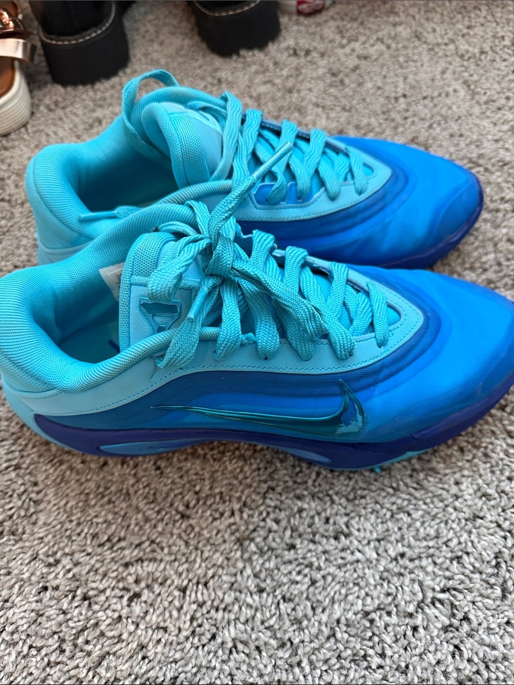 Nike Teal and Royal Blue Gradient Women's Sneakers- A’One